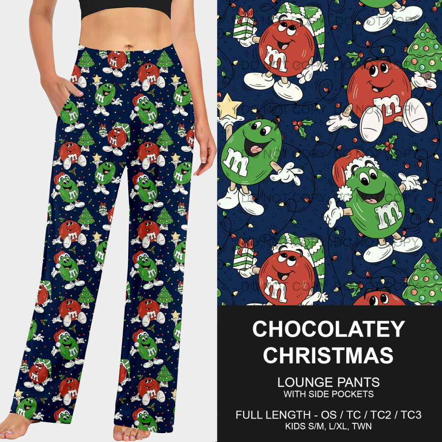 PREORDER Custom Leggings / Joggers / Loungers - Chocolatey Christmas - Closes 17 Sep - ETA early Dec 2024 Loungewear