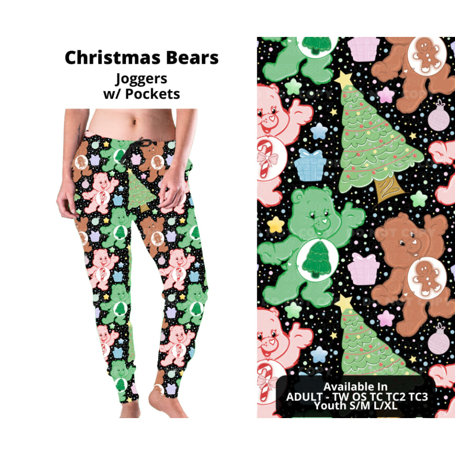 Preorder Custom Leggings / Joggers / Loungers - Christmas Bears - Closes 23 Sep - ETA mid Dec 2024 Leggings