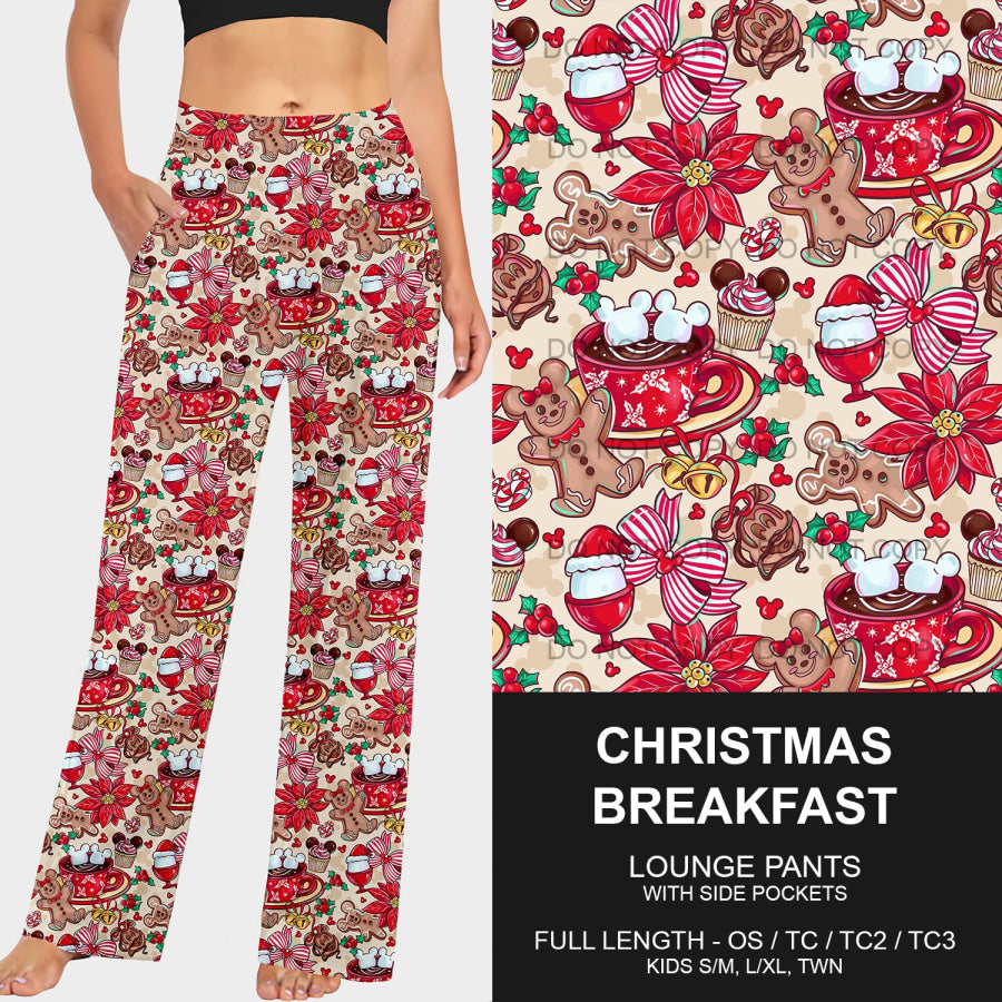 PREORDER Custom Leggings / Joggers / Loungers - Christmas Breakfast - Closes 1 Oct - ETA late Dec 2024 Loungewear