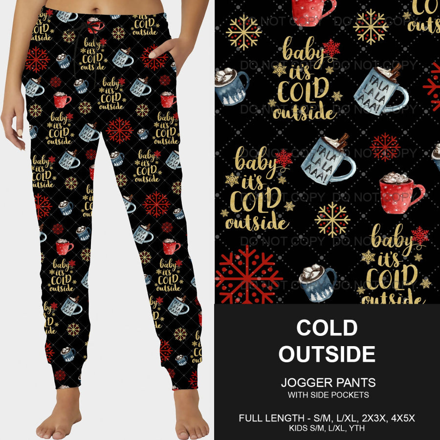 PREORDER Custom Leggings / Joggers / Loungers - Cold Outside - Closes 1 Oct - ETA late Dec 2024 Loungewear