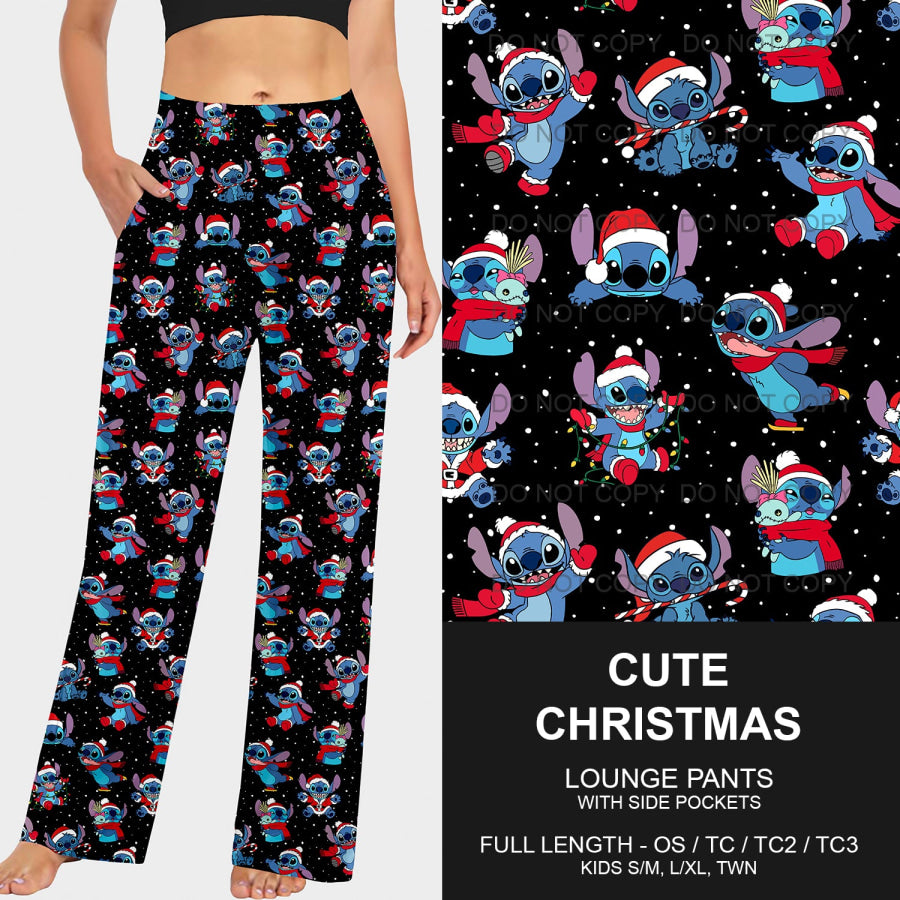 PREORDER Custom Leggings / Joggers / Loungers - Cute Christmas - Closes 17 Sep - ETA early Dec 2024 Loungewear