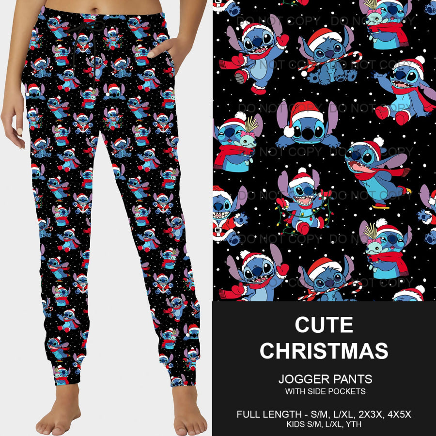 PREORDER Custom Leggings / Joggers / Loungers - Cute Christmas - Closes 17 Sep - ETA early Dec 2024 Loungewear