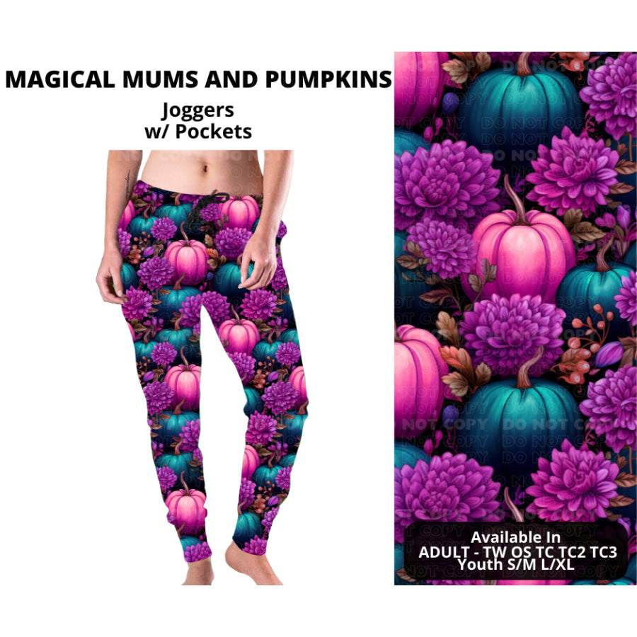PREORDER Custom Leggings / Joggers / Loungers / Hoodies - Magical Mums and Pumpkins - Closes 8 Jul - ETA early Nov 2024 Leggings