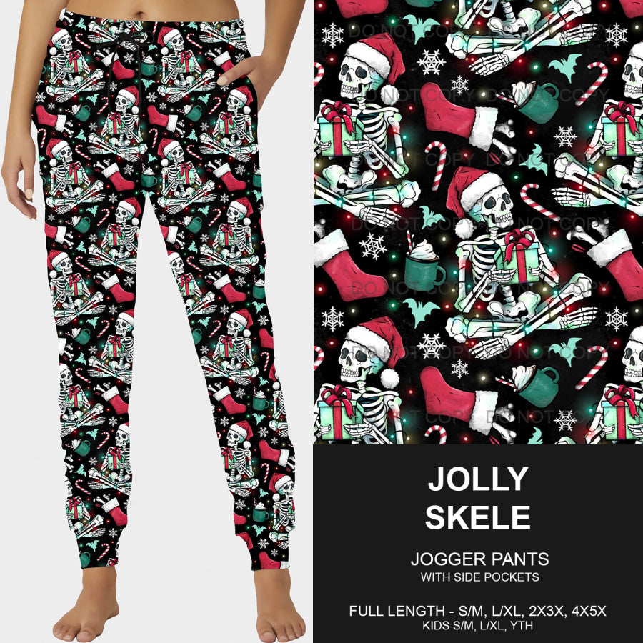 PREORDER Custom Leggings / Joggers / Loungers - Jolly Skele - Closes 17 Sep - ETA early Dec 2024 Loungewear