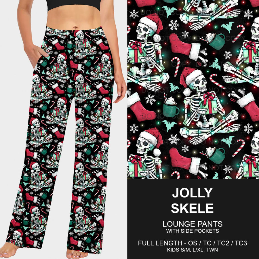 PREORDER Custom Leggings / Joggers / Loungers - Jolly Skele - Closes 17 Sep - ETA early Dec 2024 Loungewear