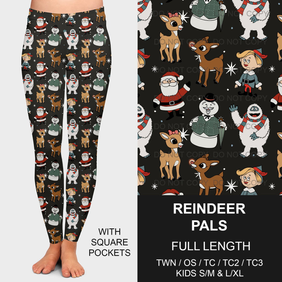 PREORDER Custom Leggings / Joggers / Loungers - Reindeer Pals - Closes 24 Sep - ETA mid Dec 2024 Loungewear