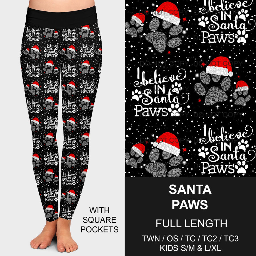 PREORDER Custom Leggings / Joggers / Loungers - Santa Paws - Closes 17 Sep - ETA early Dec 2024 Loungewear