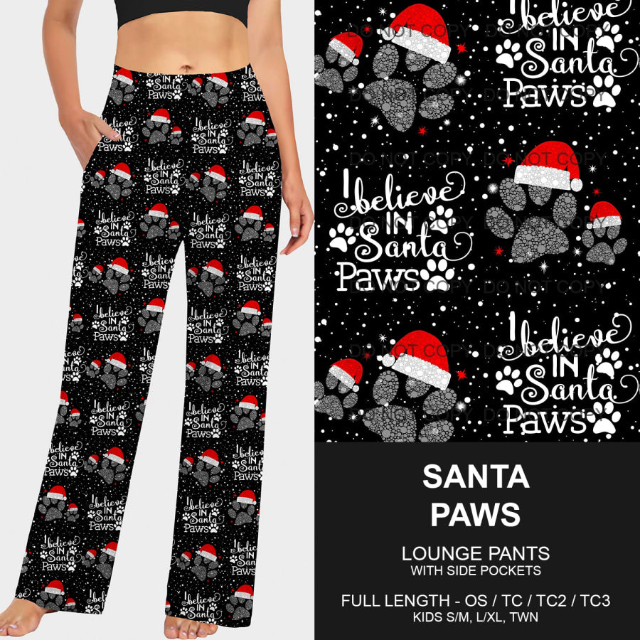 PREORDER Custom Leggings / Joggers / Loungers - Santa Paws - Closes 17 Sep - ETA early Dec 2024 Loungewear