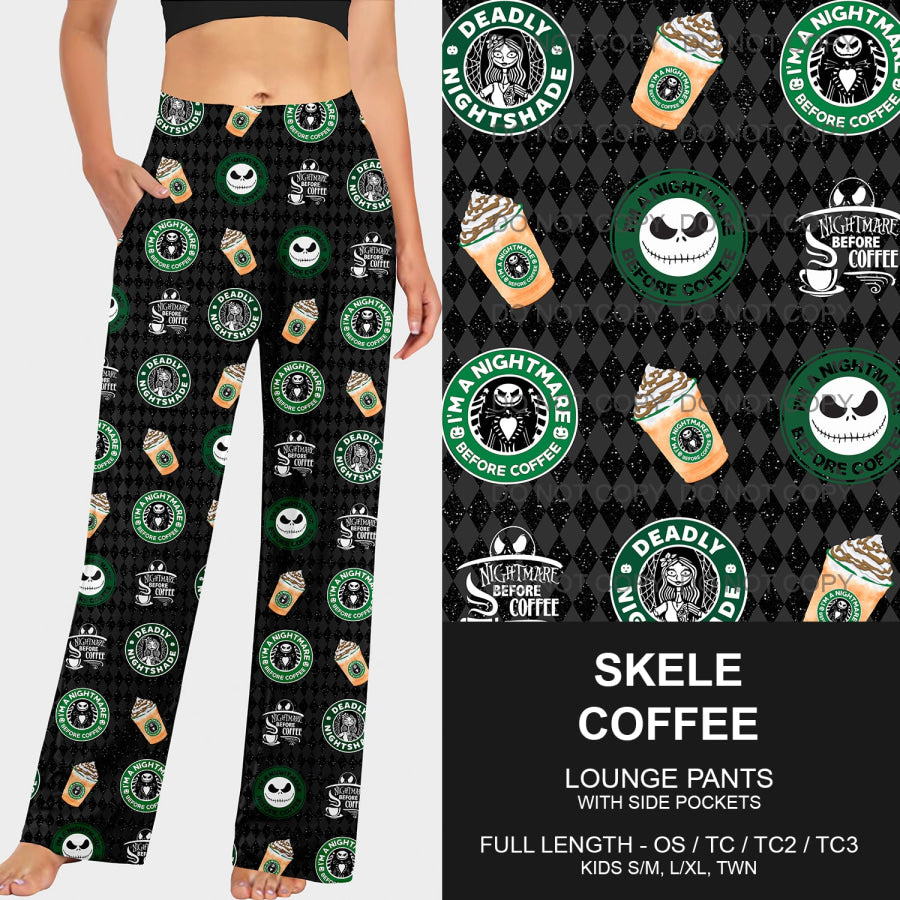 PREORDER Custom Leggings / Joggers / Loungers - Skele Coffee - Closes 24 Sep - ETA mid Dec 2024 Loungewear