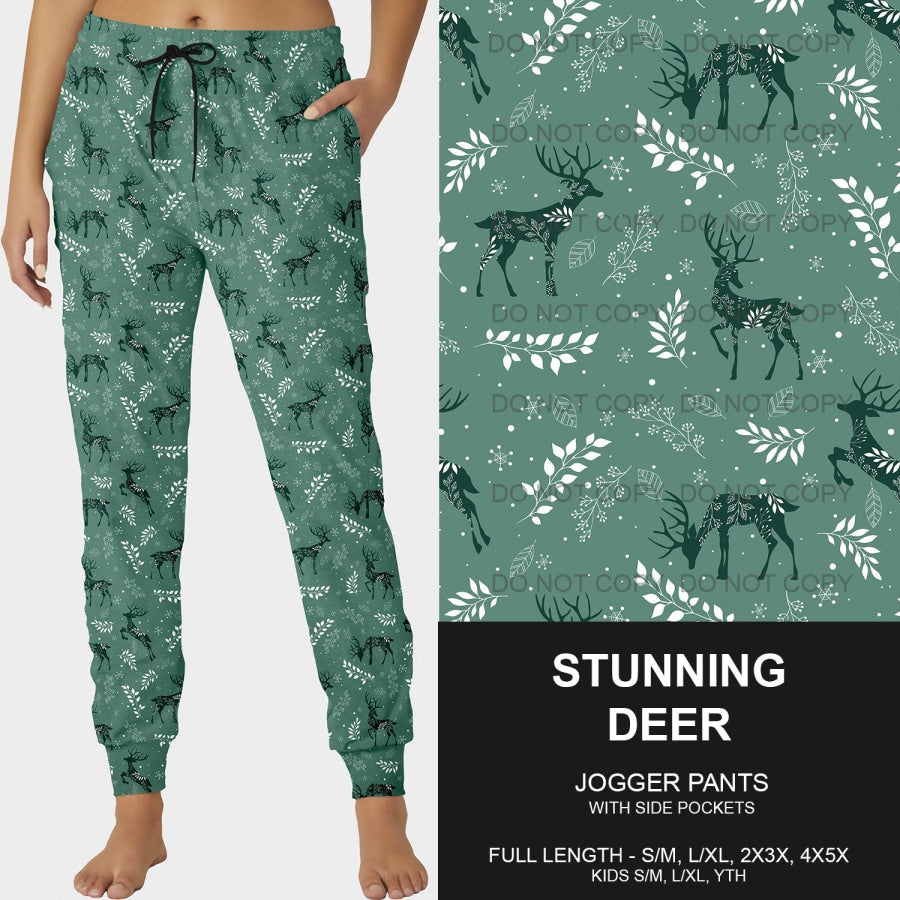 PREORDER Custom Leggings / Joggers / Loungers - Stunning Deer - Closes 1 Oct - ETA late Dec 2024 Loungewear