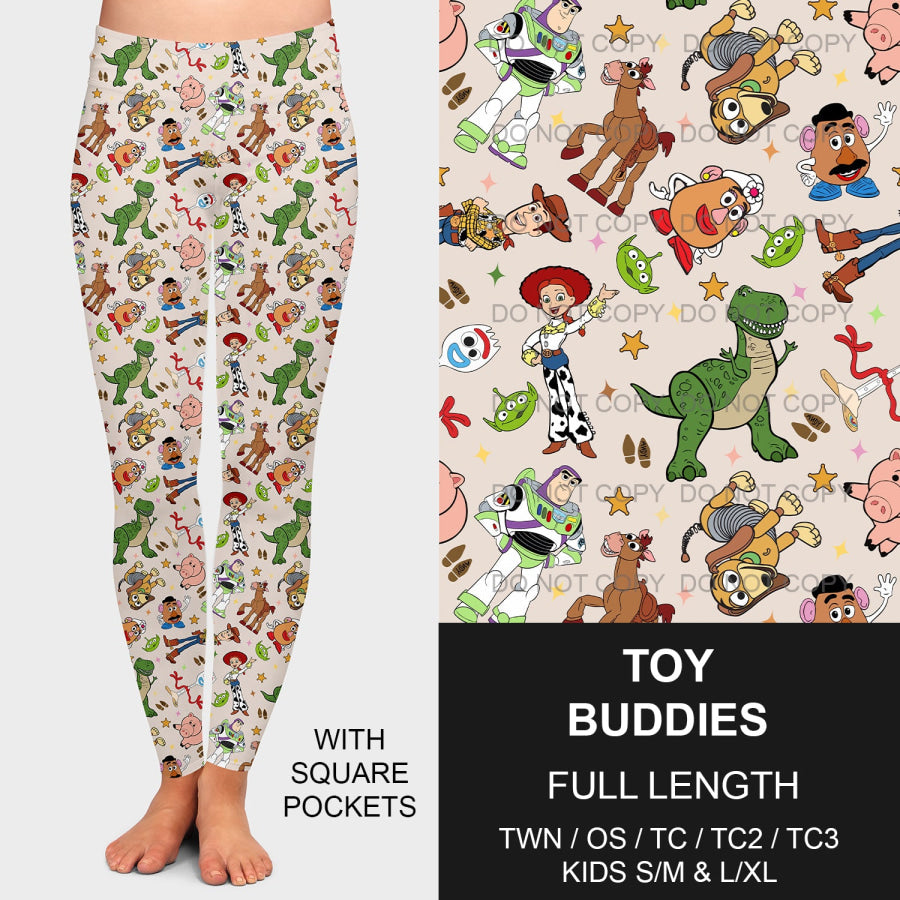 PREORDER Custom Leggings / Joggers / Loungers - Toy Buddies - Closes 24 Sep - ETA mid Dec 2024 Loungewear