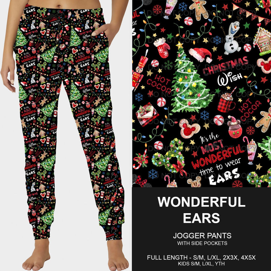 PREORDER Custom Leggings / Joggers / Loungers - Wonderful Ears - Closes 1 Oct - ETA late Dec 2024 Loungewear