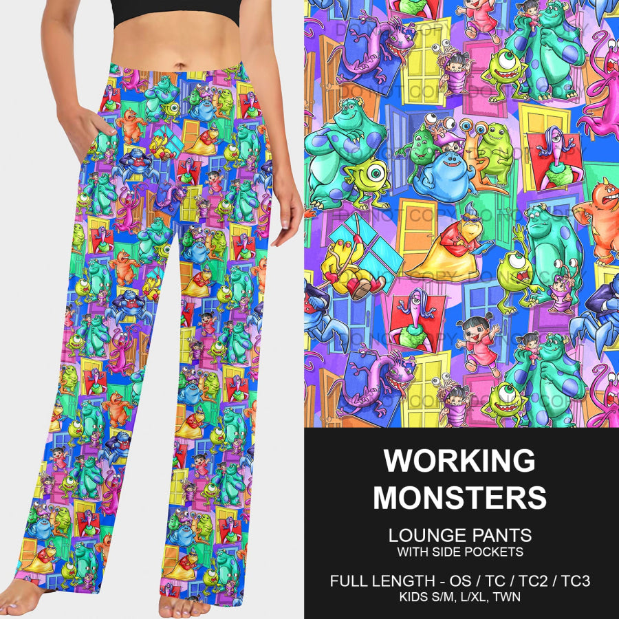 PREORDER Custom Leggings / Joggers / Loungers - Working Monsters - Closes 24 Sep - ETA mid Dec 2024 Loungewear