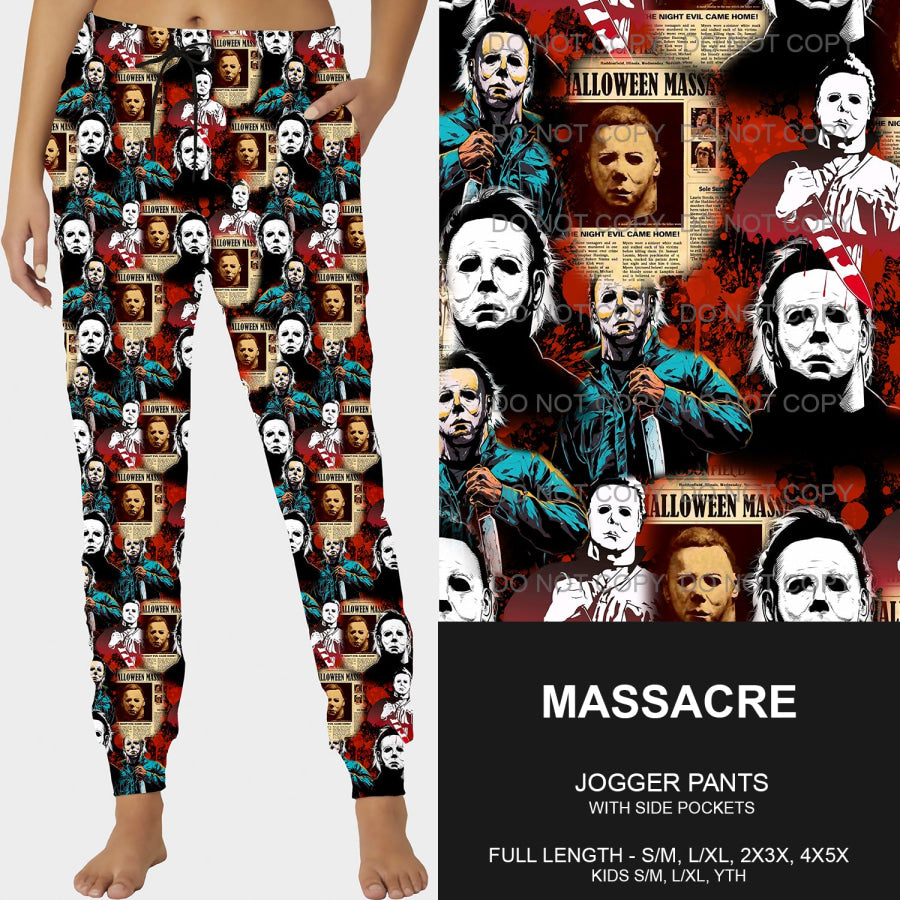 PREORDER Custom Leggings / Joggers - Massacre - Closes 26 Sep - ETA mid Dec 2024 Loungewear