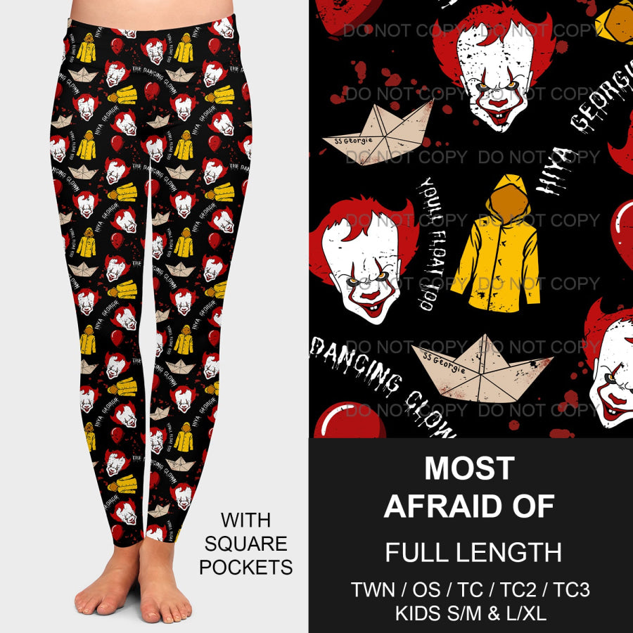 PREORDER Custom Leggings / Joggers - Most Afraid Of - Closes 26 Sep - ETA mid Dec 2024 Loungewear