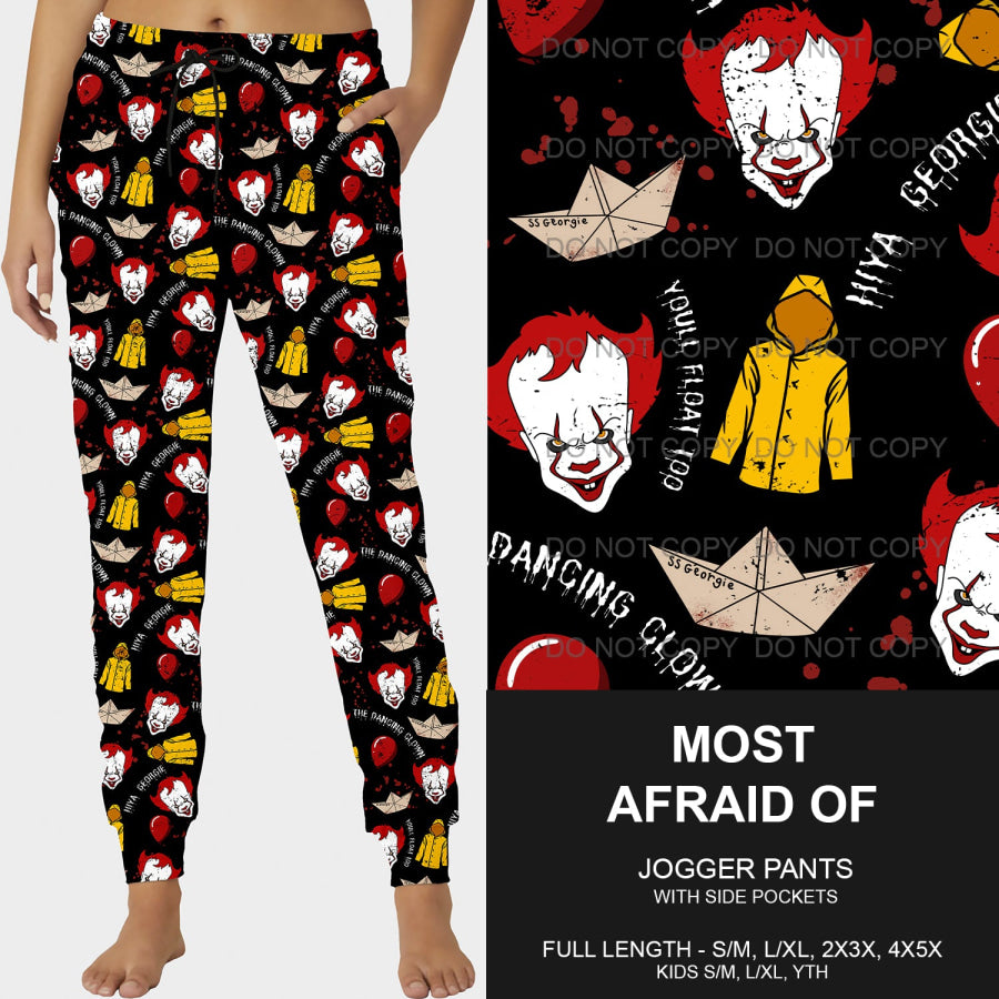 PREORDER Custom Leggings / Joggers - Most Afraid Of - Closes 26 Sep - ETA mid Dec 2024 Loungewear