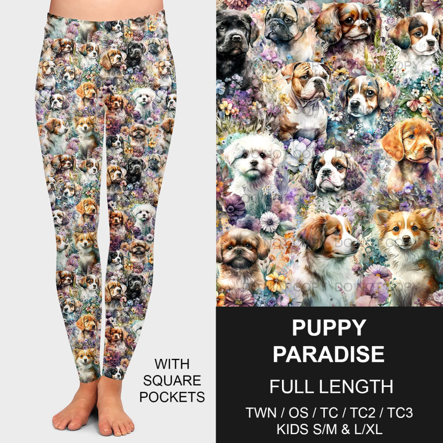 PREORDER Custom Leggings / Joggers - Puppy Paradise - Closes 7 Jan - ETA late Apr 2025 Loungewear