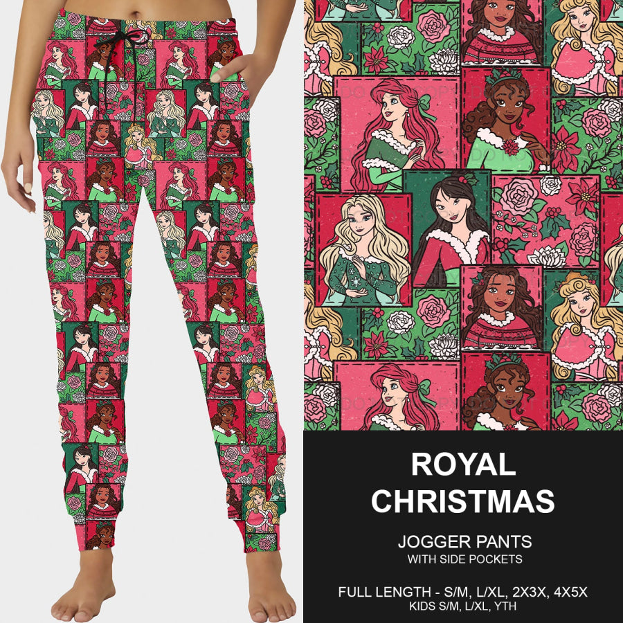 PREORDER Custom Leggings / Joggers - Royal Christmas - Closes 8 Oct - ETA late Dec 2024 Loungewear