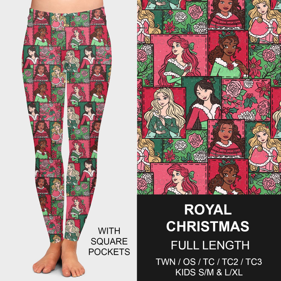 PREORDER Custom Leggings / Joggers - Royal Christmas - Closes 8 Oct - ETA late Dec 2024 Loungewear