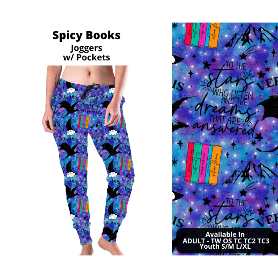 Preorder Custom Leggings / Joggers - Spicy Books - Closes 23 Sep - ETA mid Dec 2024 Leggings