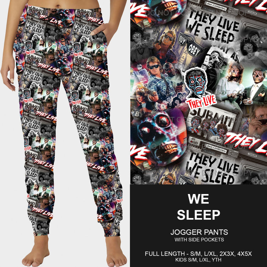 PREORDER Custom Leggings / Joggers - We Sleep - Closes 26 Sep - ETA mid Dec 2024 Loungewear