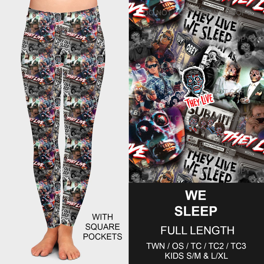 PREORDER Custom Leggings / Joggers - We Sleep - Closes 26 Sep - ETA mid Dec 2024 Loungewear