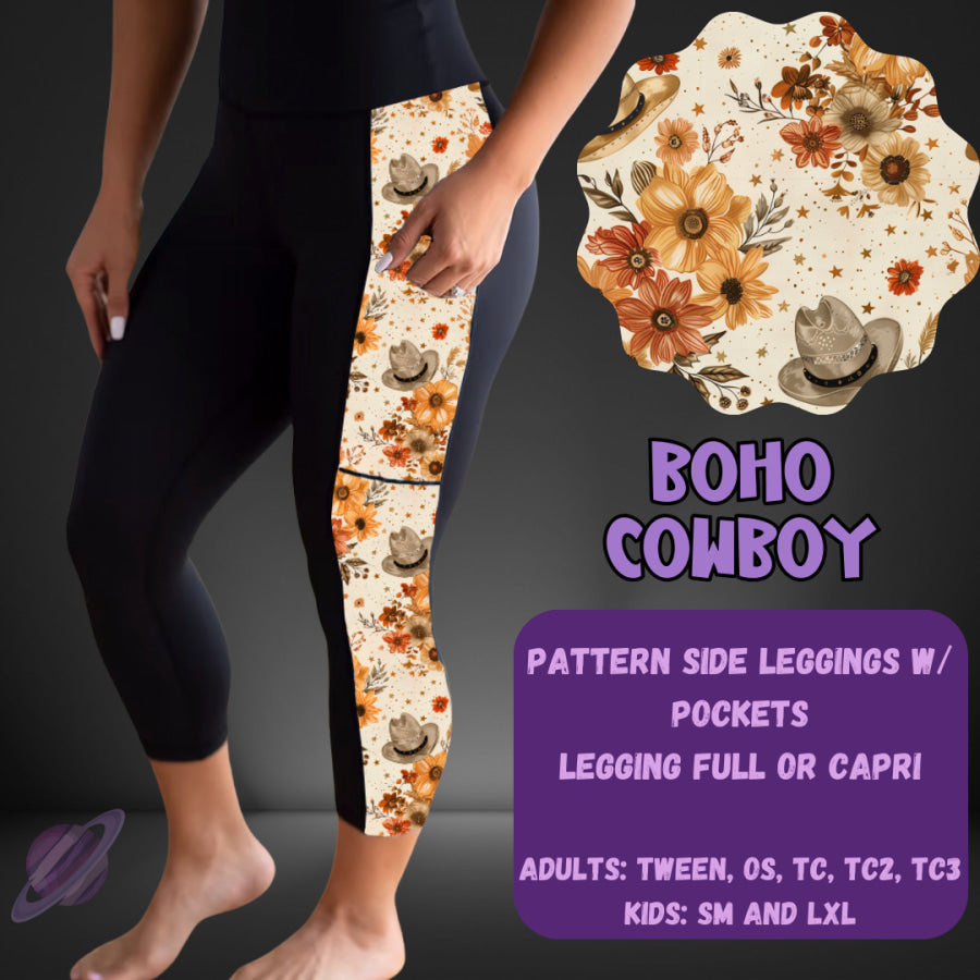PREORDER Custom Leggings / Tanks / Tunics - Boho Cowboy - Closes 25 May - ETA late Aug 2025 Leggings