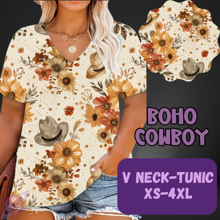 PREORDER Custom Leggings / Tanks / Tunics - Boho Cowboy - Closes 25 May - ETA late Aug 2025 Leggings