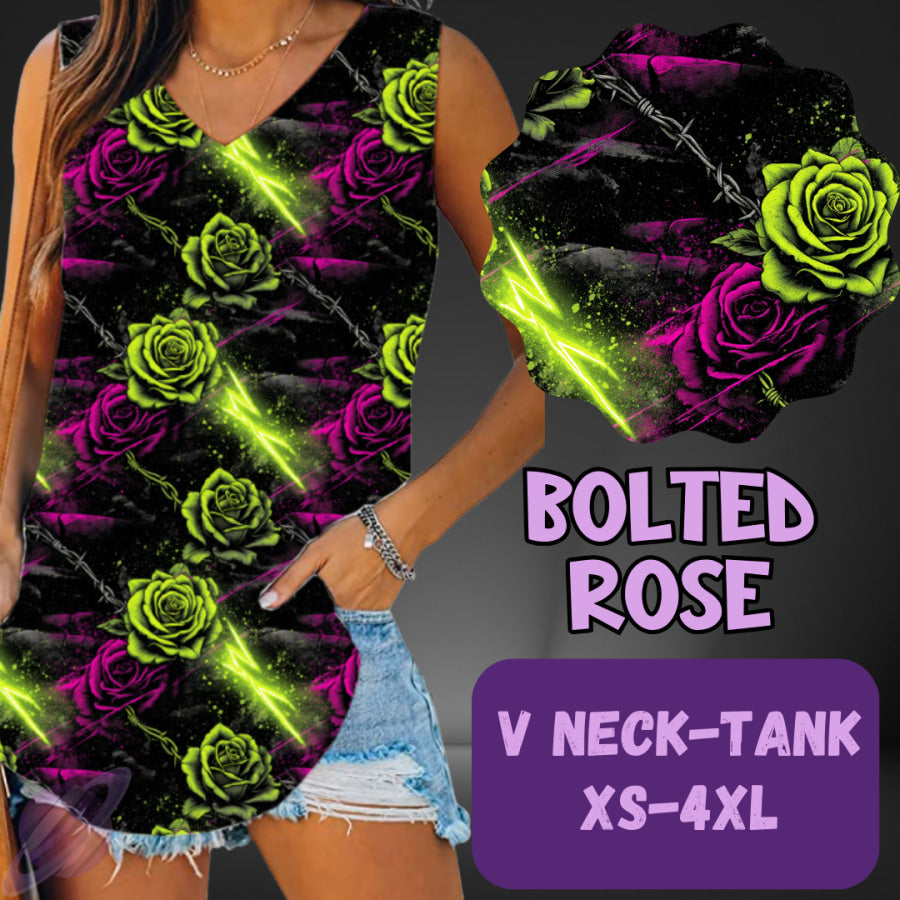 PREORDER Custom Leggings / Tanks / Tunics - Bolted Rose - Closes 25 May - ETA late Aug 2025 Leggings