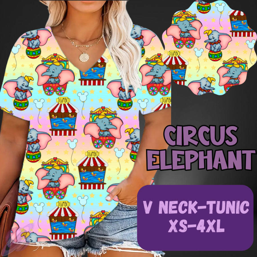 PREORDER Custom Leggings / Tanks / Tunics - Circus Elephant - Closes 25 May - ETA late Aug 2025 Leggings