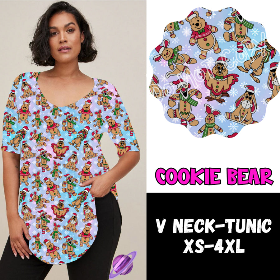 PREORDER Custom Leggings / Tanks / Tunics - Cookie Bear - Closes 10 Oct - ETA late Dec 2024 Leggings