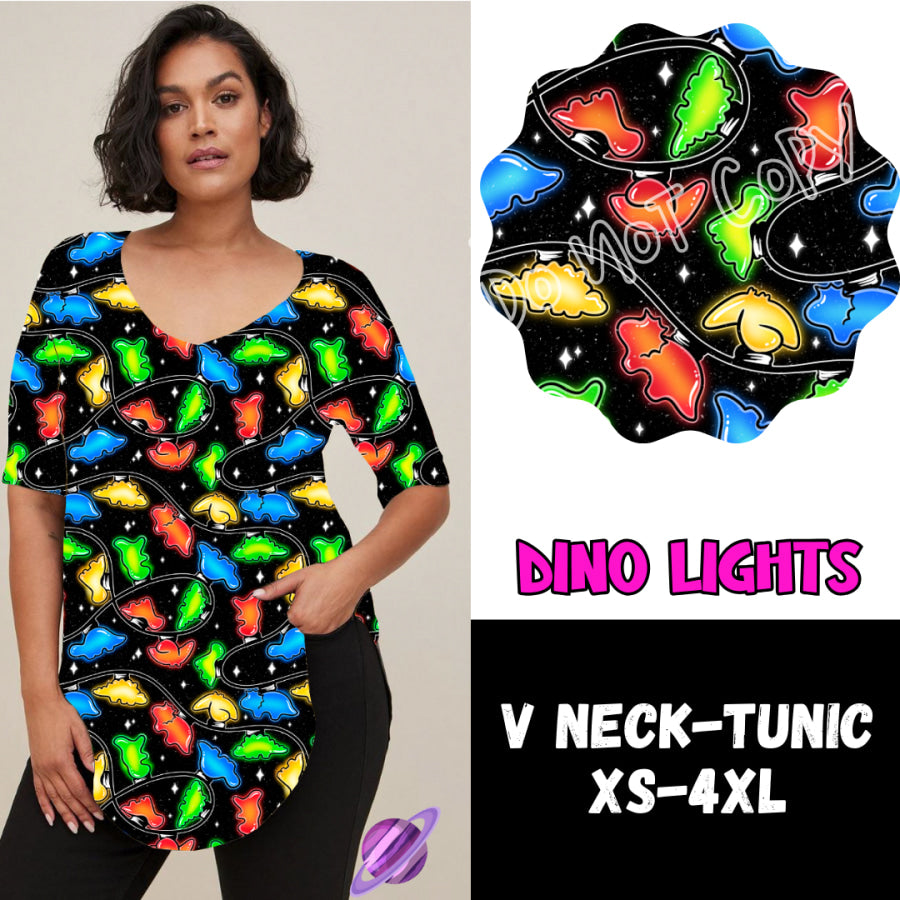 PREORDER Custom Leggings / Tanks / Tunics - Dino Lights - Closes 10 Oct - ETA late Dec 2024 Leggings