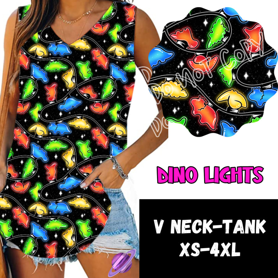 PREORDER Custom Leggings / Tanks / Tunics - Dino Lights - Closes 10 Oct - ETA late Dec 2024 Leggings