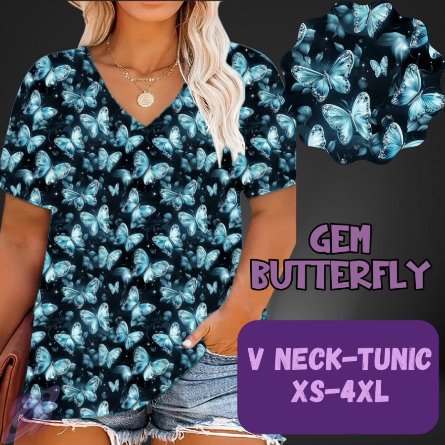 PREORDER Custom Leggings / Tanks / Tunics - Gem Butterfly - Closes 25 May - ETA late Aug 2025 Leggings
