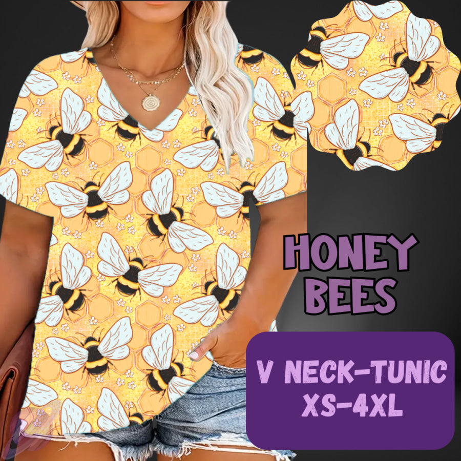 PREORDER Custom Leggings / Tanks / Tunics - Honey Bees - Closes 25 May - ETA late Aug 2025 Leggings