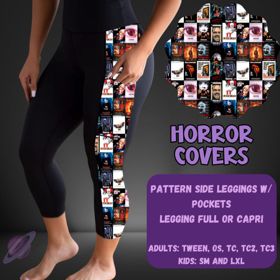 PREORDER Custom Leggings / Tanks / Tunics - Horror Covers - Closes 25 May - ETA late Aug 2025 Leggings
