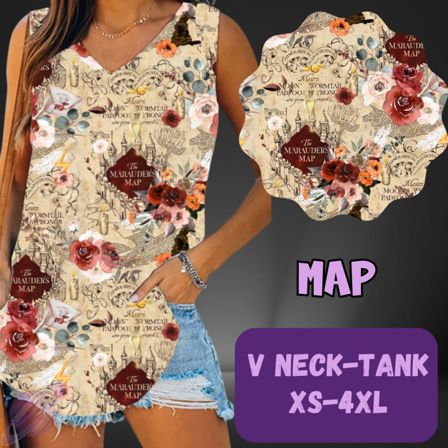 PREORDER Custom Leggings / Tanks / Tunics - Map - Closes 25 May - ETA late Aug 2025 Leggings