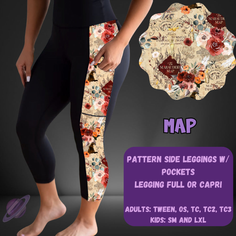 PREORDER Custom Leggings / Tanks / Tunics - Map - Closes 25 May - ETA late Aug 2025 Leggings