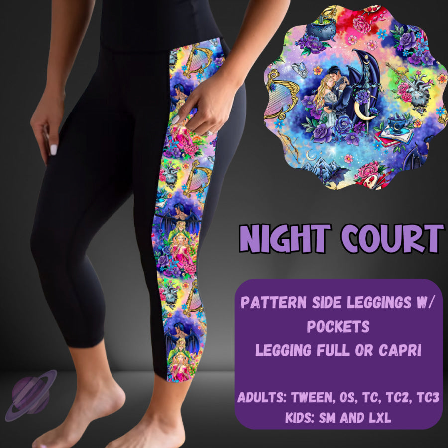 PREORDER Custom Leggings / Tanks / Tunics - Night Court - Closes 25 May - ETA late Aug 2025 Leggings