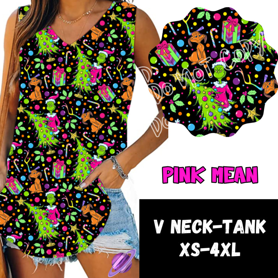 PREORDER Custom Leggings / Tanks / Tunics - Pink Mean - Closes 10 Oct - ETA late Dec 2024 Leggings