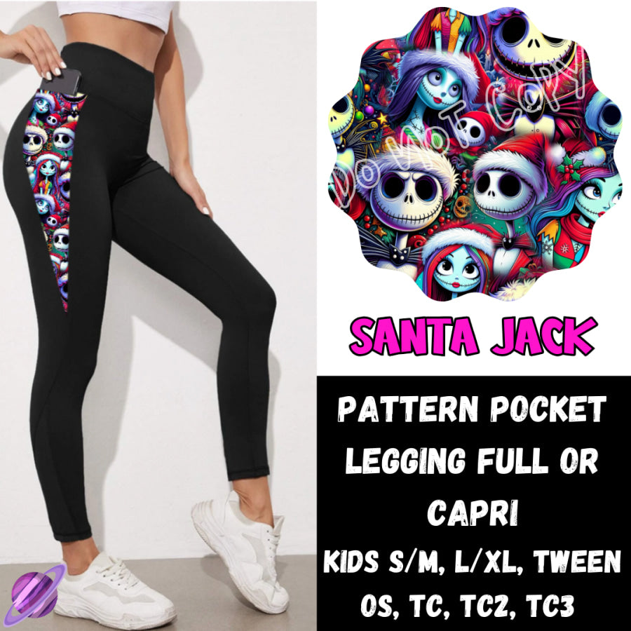 PREORDER Custom Leggings / Tanks / Tunics - Santa Jack - Closes 10 Oct - ETA late Dec 2024 Leggings