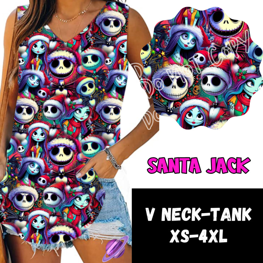 PREORDER Custom Leggings / Tanks / Tunics - Santa Jack - Closes 10 Oct - ETA late Dec 2024 Leggings