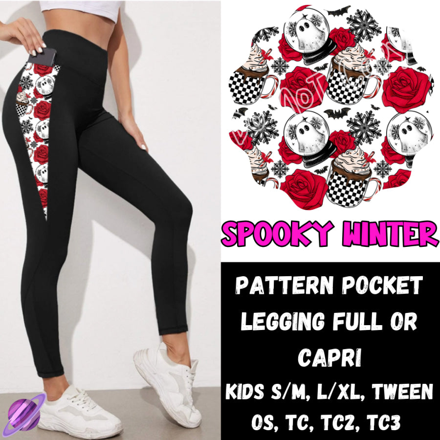 PREORDER Custom Leggings / Tanks / Tunics - Spooky Winter - Closes 10 Oct - ETA late Dec 2024 Leggings