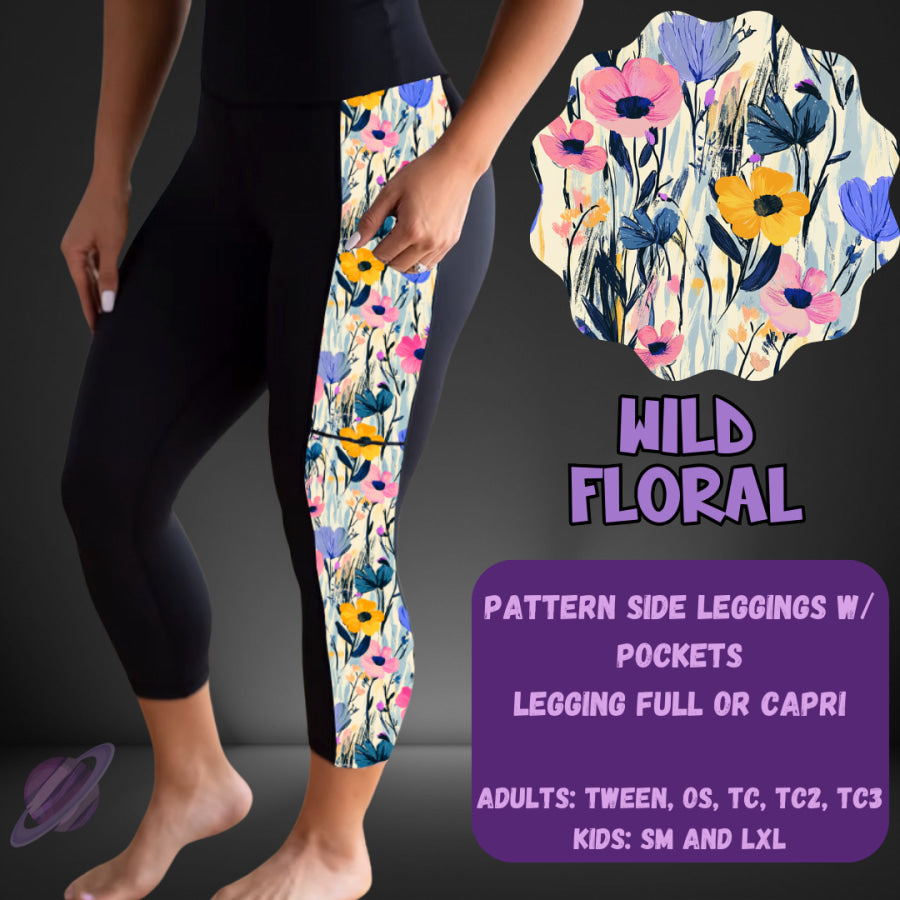 PREORDER Custom Leggings / Tanks / Tunics - Wild Floral - Closes 25 May - ETA late Aug 2025 Leggings