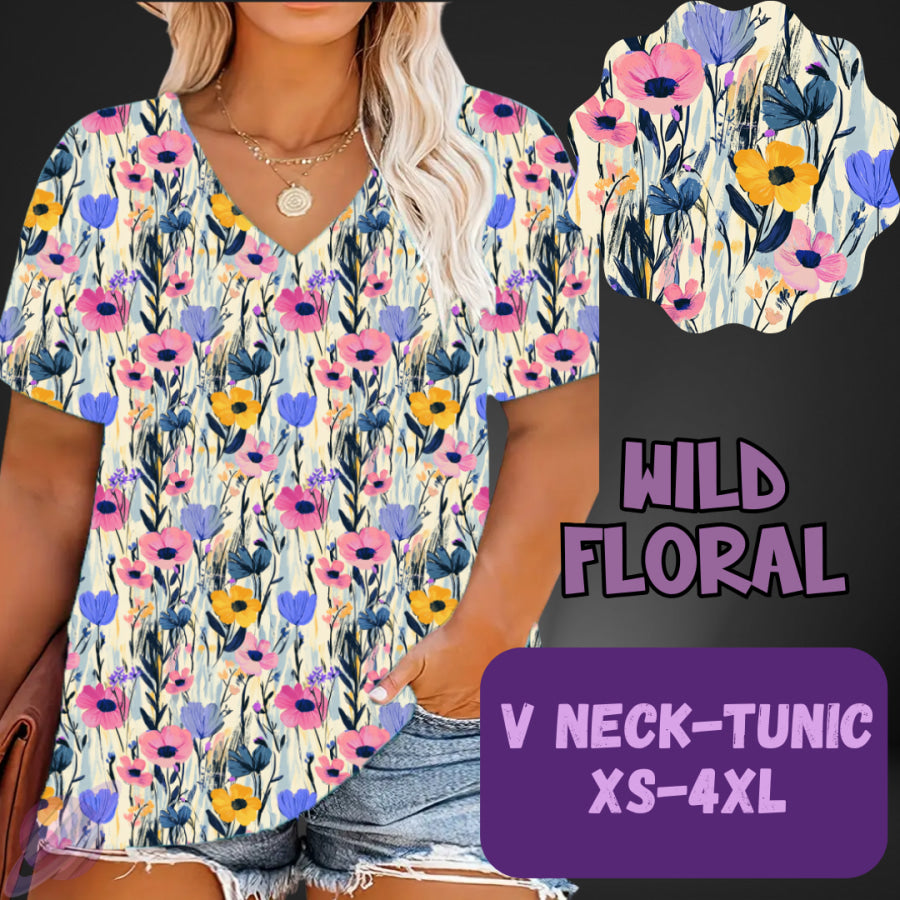 PREORDER Custom Leggings / Tanks / Tunics - Wild Floral - Closes 25 May - ETA late Aug 2025 Leggings