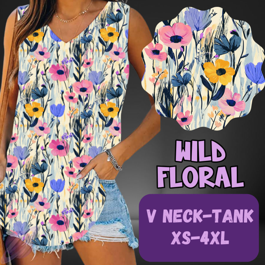 PREORDER Custom Leggings / Tanks / Tunics - Wild Floral - Closes 25 May - ETA late Aug 2025 Leggings