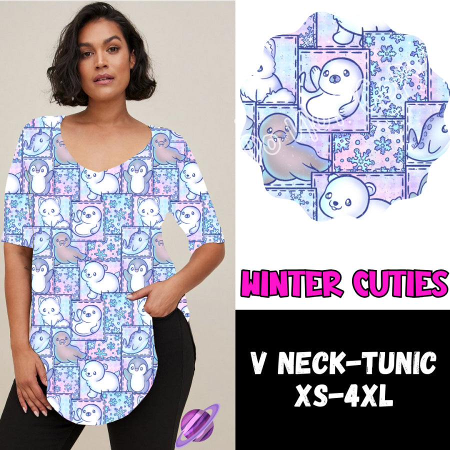 PREORDER Custom Leggings / Tanks / Tunics - Winter Cuties - Closes 10 Oct - ETA late Dec 2024 Leggings