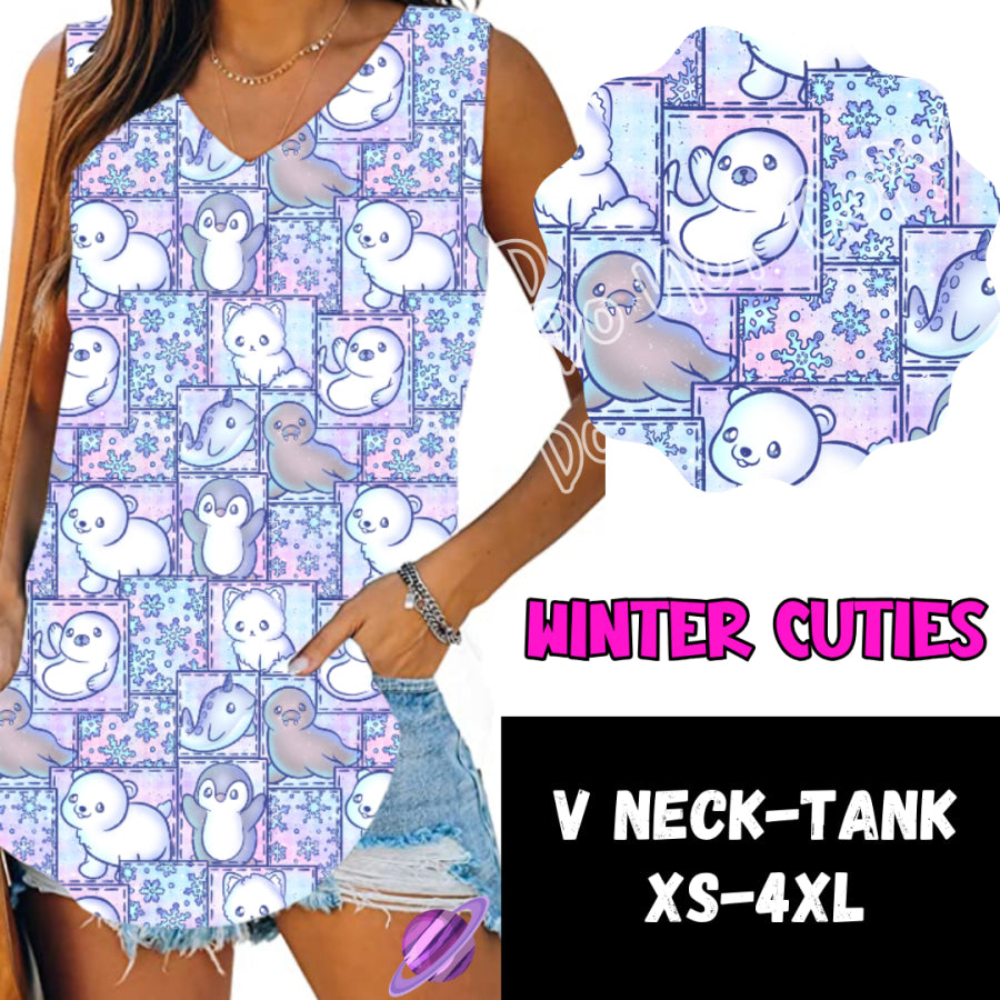 PREORDER Custom Leggings / Tanks / Tunics - Winter Cuties - Closes 10 Oct - ETA late Dec 2024 Leggings