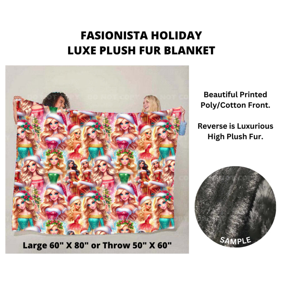 Preorder Custom Luxe Plush Faux Fur Blankets - Closes 26 Sep - ETA mid Dec 2024 Blankets &amp; Throws