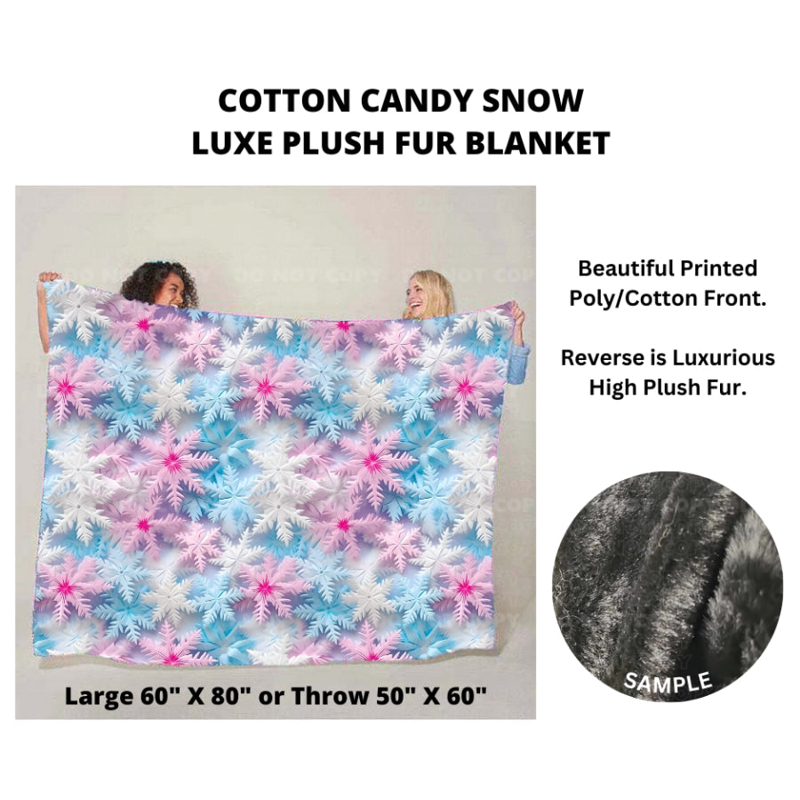 Preorder Custom Luxe Plush Faux Fur Blankets - Closes 26 Sep - ETA mid Dec 2024 Blankets &amp; Throws